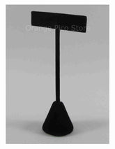 Black Velvet T-Shape Earring Post